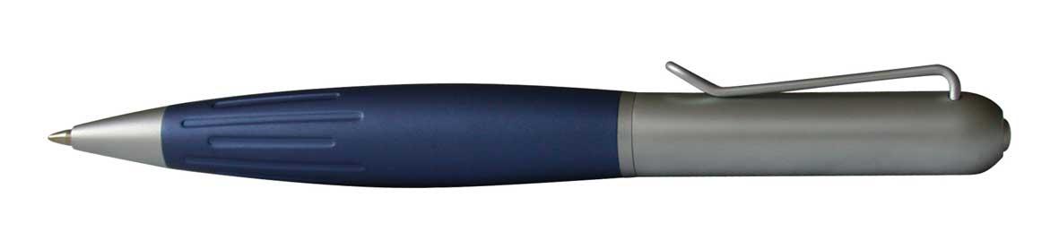 Pero guľôčkové celokovové (strieborno-modré)