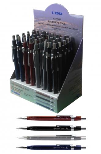 Ceruzka automatická trojhranná (mix farieb) 0,5mm